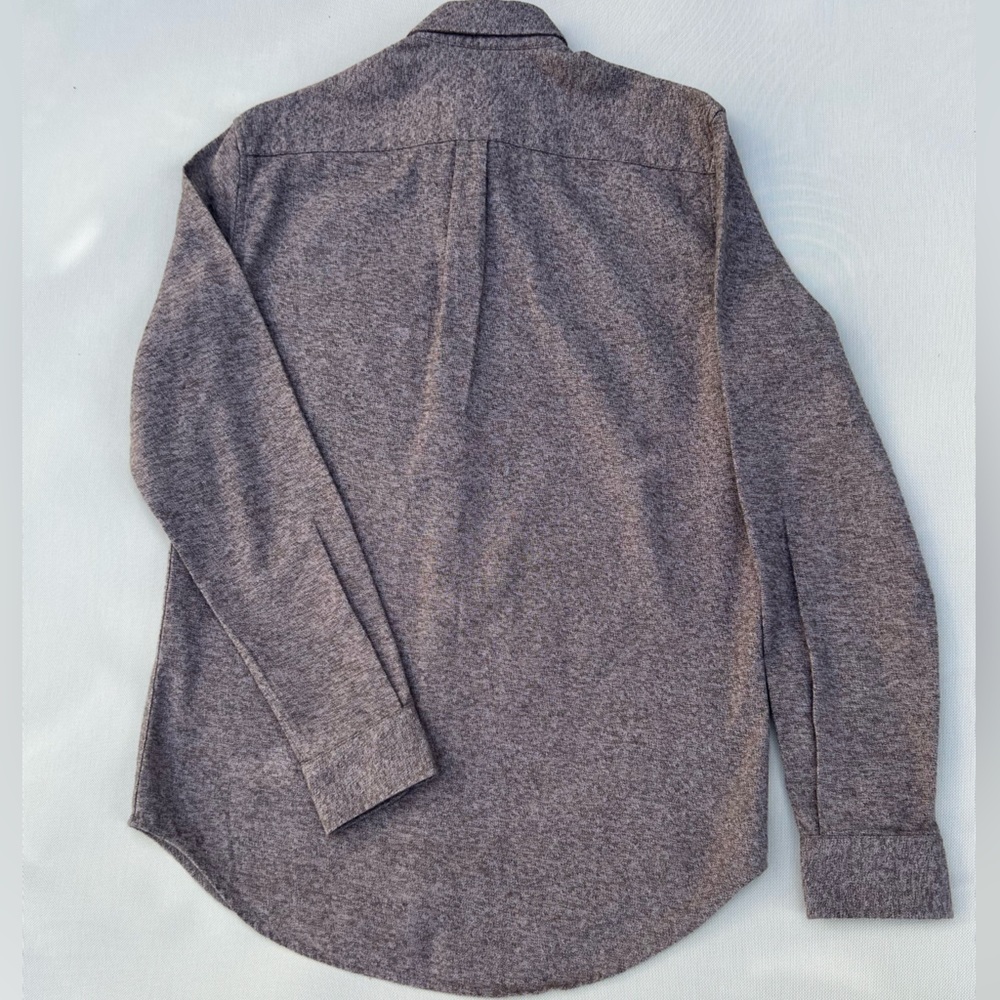 Samsøe Samsøe Textured Button Down Shirt Mens S Brown Gray Long Sleeve Casual - Picture 5 of 14